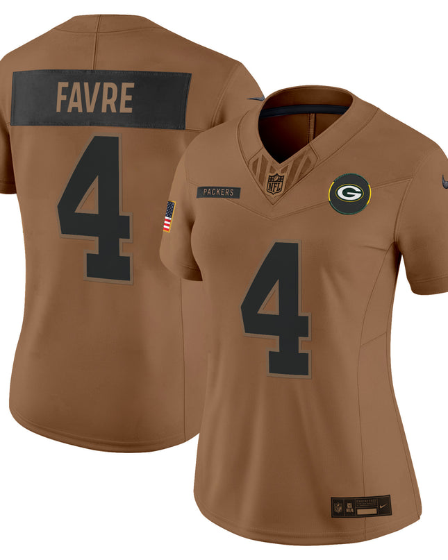 Women's Green Bay Packers 2025 Salute to Service Vapor Limited Jersey - All Stitched