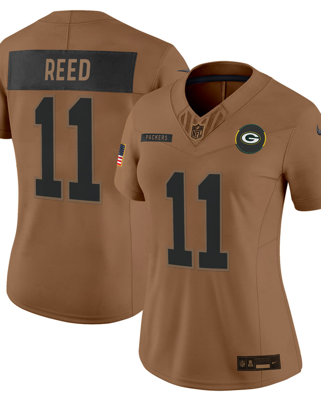 Women's Green Bay Packers 2025 Salute to Service Vapor Limited Jersey - All Stitched