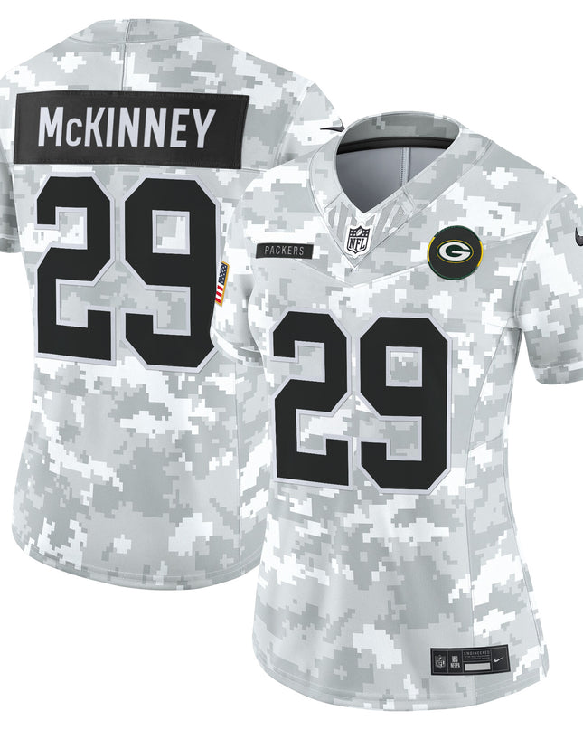 Women's Green Bay Packers 2025 Salute to Service Vapor Limited Jersey - All Stitched