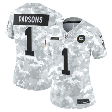 Women's Green Bay Packers 2025 Salute to Service Vapor Limited Jersey - All Stitched