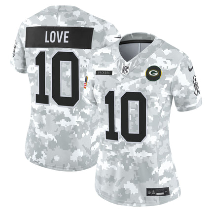 Women's Green Bay Packers 2025 Salute to Service Vapor Limited Jersey - All Stitched