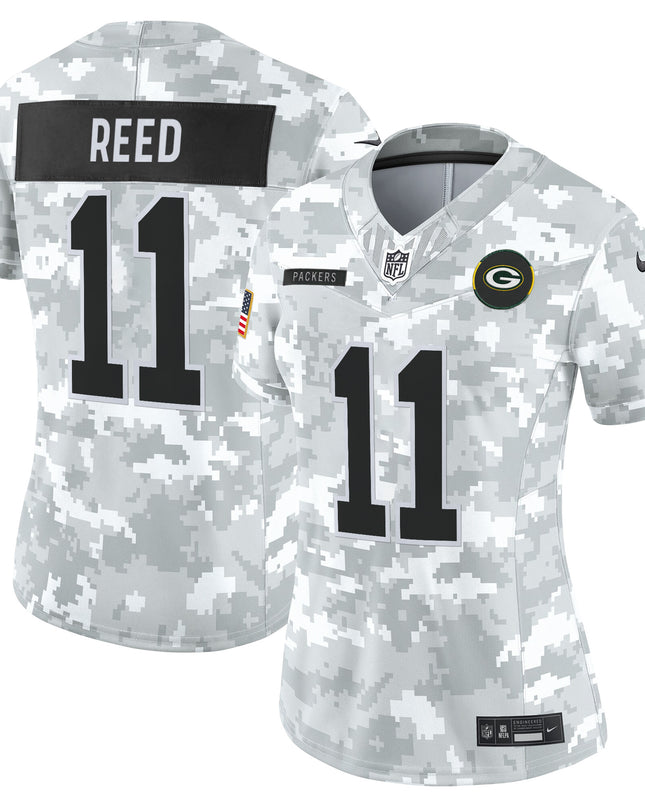Women's Green Bay Packers 2025 Salute to Service Vapor Limited Jersey - All Stitched