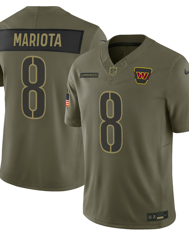 Men's Washington Commanders 2025 Salute to Service Vapor Limited Jersey - All Stitched