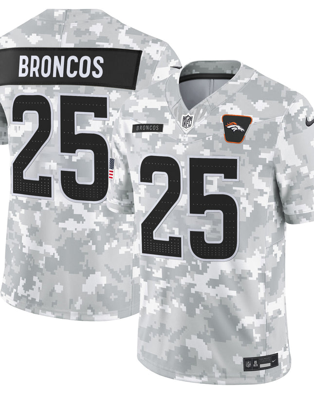 Men's Denver Broncos 2025 Salute to Service Vapor Limited Jersey - All Stitched