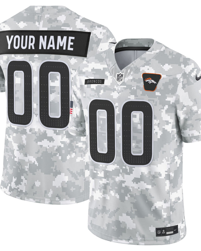 Denver Broncos 2025 Salute to Service Vapor Limited Custom Jersey - All Stitched