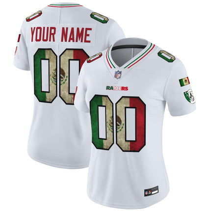 Las Vegas Raiders Mexico Vapor Limited Custom Jersey - All Stitched