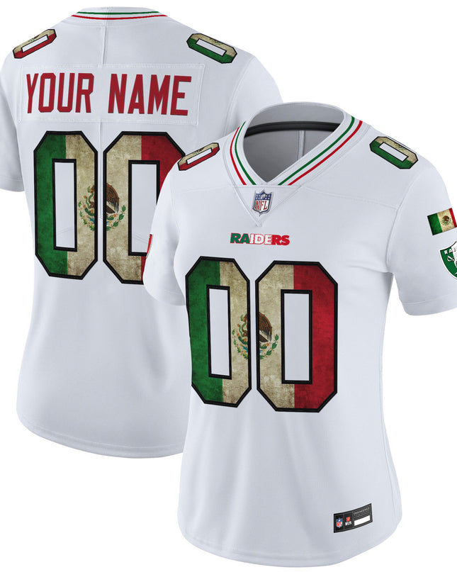 Las Vegas Raiders Mexico Vapor Limited Custom Jersey - All Stitched