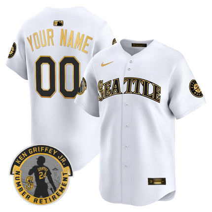 Seattle Mariners 2025 Ken Griffey Jr. Patch Vapor Premier Limited Custom Jersey - All Stitched
