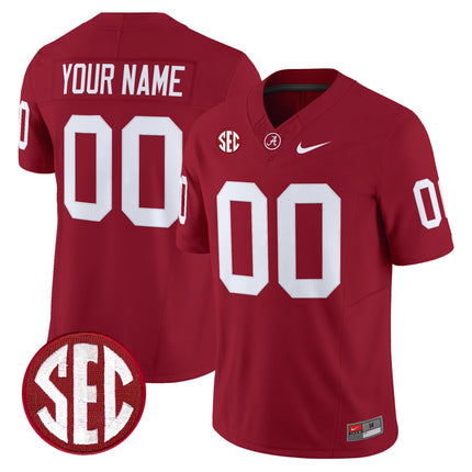 Alabama Crimson Tide Vapor Custom Jersey - All Stitched