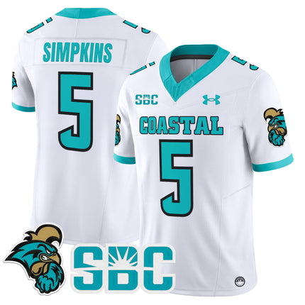 Men's Coastal Carolina Chanticleers 2025 Vapor Limited Jersey - All Stitched