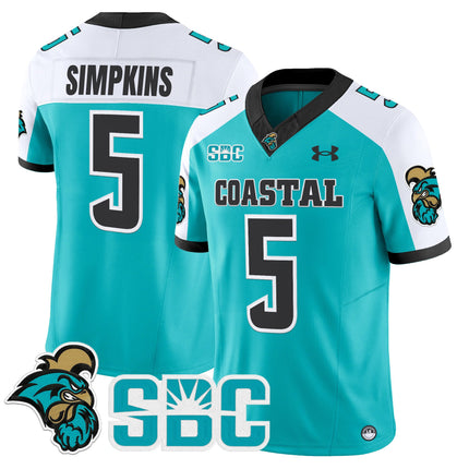 Men's Coastal Carolina Chanticleers 2025 Vapor Limited Jersey - All Stitched