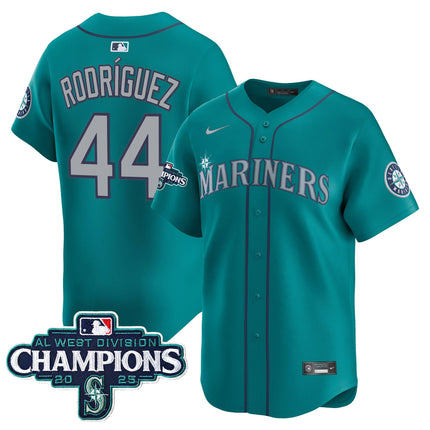 Men's Seattle Mariners 2025 AL West Division Champions Vapor Premier Jersey - All Stitched