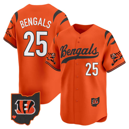 Men's Cincinnati Bengals 2025 Vapor Limited Baseball Jersey V2 - All Stitched