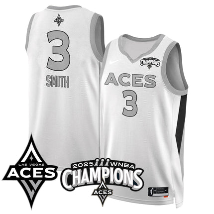 Men's Las Vegas Aces 2025 WNBA Championship Jersey - All Stitched