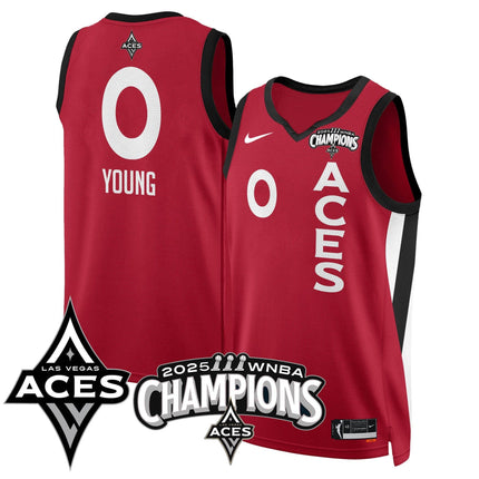 Men's Las Vegas Aces 2025 WNBA Championship Jersey - All Stitched