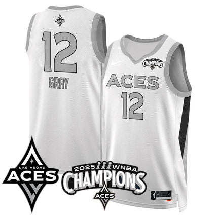 Men's Las Vegas Aces 2025 WNBA Championship Jersey - All Stitched