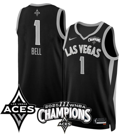 Men's Las Vegas Aces 2025 WNBA Championship Jersey - All Stitched