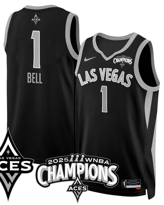 Men's Las Vegas Aces 2025 WNBA Championship Jersey - All Stitched