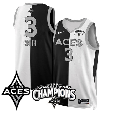 Men's Las Vegas Aces 2025 WNBA Championship Jersey - All Stitched