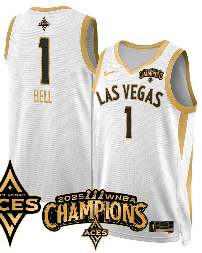 Men's Las Vegas Aces 2025 WNBA Championship Jersey - All Stitched