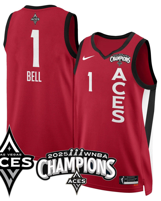 Men's Las Vegas Aces 2025 WNBA Championship Jersey - All Stitched