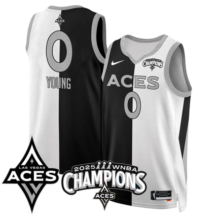 Men's Las Vegas Aces 2025 WNBA Championship Jersey - All Stitched