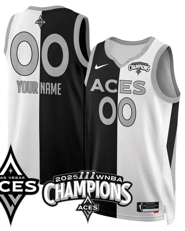Las Vegas Aces 2025 WNBA Championship Custom Jersey - All Stitched