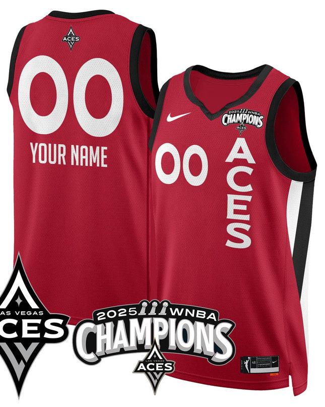 Las Vegas Aces 2025 WNBA Championship Custom Jersey - All Stitched