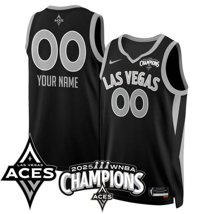 Las Vegas Aces 2025 WNBA Championship Custom Jersey - All Stitched