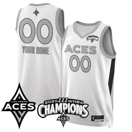Las Vegas Aces 2025 WNBA Championship Custom Jersey - All Stitched
