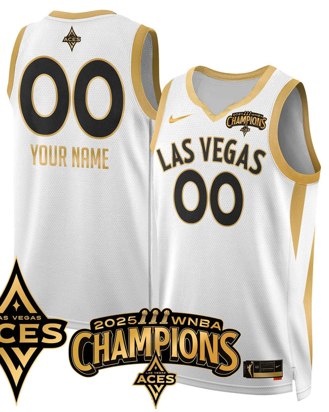Las Vegas Aces 2025 WNBA Championship Custom Jersey - All Stitched