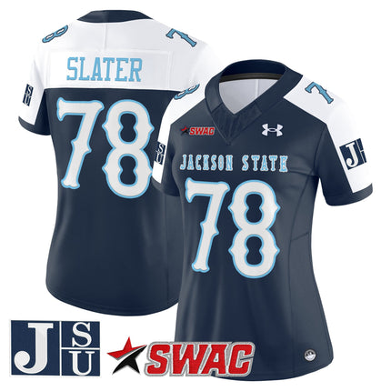 Women's Jackson State Tigers 2025 Vapor Limited Jersey V2 - All Stitched