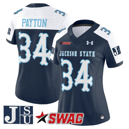 Women's Jackson State Tigers 2025 Vapor Limited Jersey V2 - All Stitched