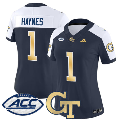 Women's Georgia Tech Yellow Jackets 2025 Vapor Limited Jersey - All stitched