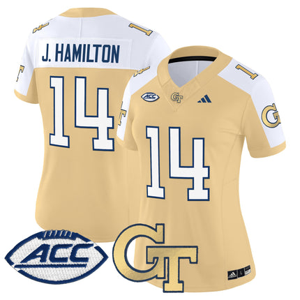 Women's Georgia Tech Yellow Jackets 2025 Vapor Limited Jersey - All stitched