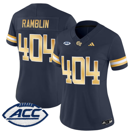 Women's Georgia Tech Yellow Jackets 2025 Vapor Limited Jersey - All stitched