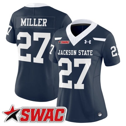Women's Jackson State Tigers 2025 Vapor Limited Jersey - All Stitched