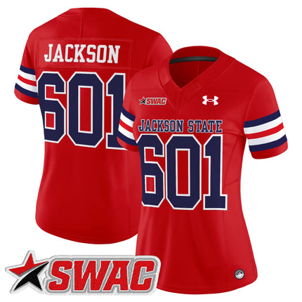 Women's Jackson State Tigers 2025 Vapor Limited Jersey - All Stitched