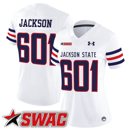 Women's Jackson State Tigers 2025 Vapor Limited Jersey - All Stitched