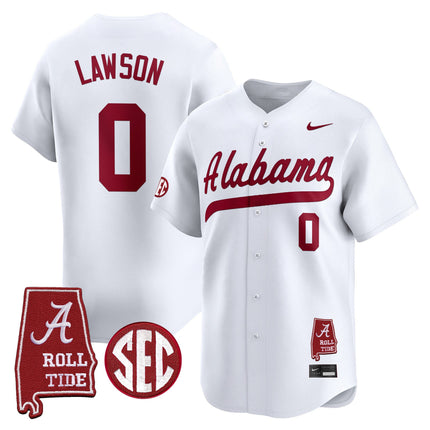 Men's Alabama Crimson Tide 2025 Vapor Baseball Jersey - Alabama Map - All Stitched