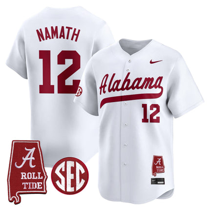 Men's Alabama Crimson Tide 2025 Vapor Baseball Jersey - Alabama Map - All Stitched
