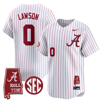 Men's Alabama Crimson Tide 2025 Vapor Baseball Jersey - Alabama Map - All Stitched