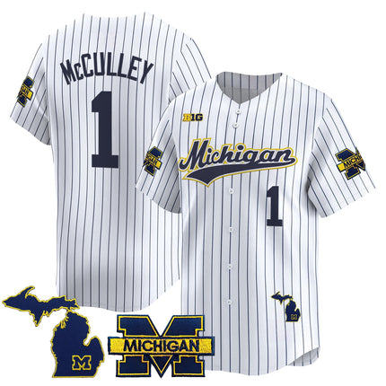 Men's Michigan Wolverines 2025 Vapor Baseball Jersey - All Stitched