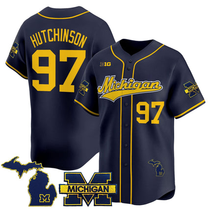 Men's Michigan Wolverines 2025 Vapor Baseball Jersey - All Stitched