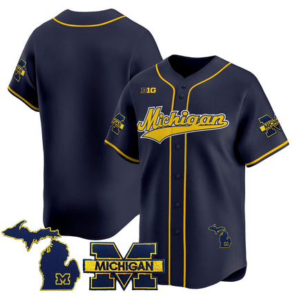 Men's Michigan Wolverines 2025 Vapor Baseball Jersey - All Stitched