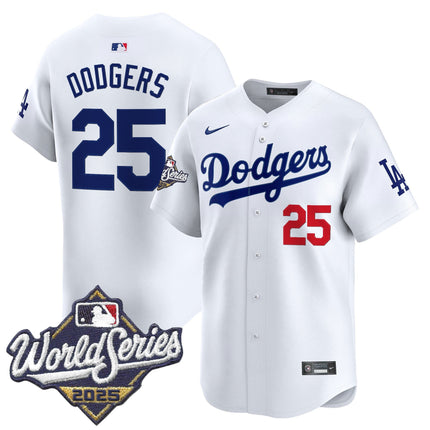 Men's Dodgers 2025 World Series Vapor Premier Limited Jersey - All Stitched