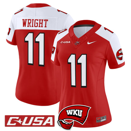Women's Western Kentucky Hilltoppers 2025 Vapor Limited Jersey - All Stitched