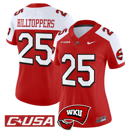Women's Western Kentucky Hilltoppers 2025 Vapor Limited Jersey - All Stitched