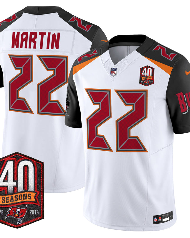 Doug Martin Tampa Bay Buccaneers 40th Season Patch Vapor Limited Jersey - All Stitched