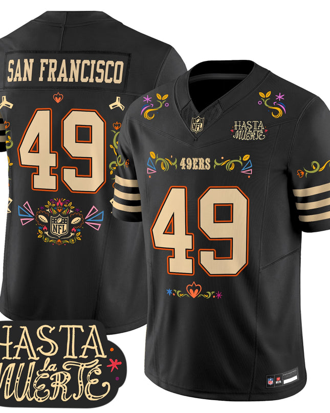 San Francisco 49ers Mexico 'Hasta la Muerte Edition' Vapor Limited Jersey - All Printed